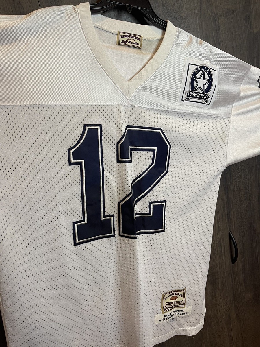 シャツ Dallas Cowboys 12 Staubach Jeff Hamilton Vintage Roger Staubach #12 Players Of The Century Jersey By