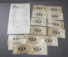 Milliken Tomlinson Grocers Billhead Receipt & Premium Coupons ~ Portland Maine