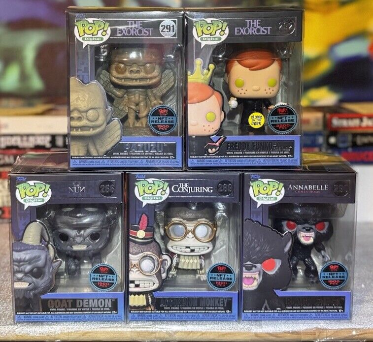 Funko Pop DIGITAL WB HORROR Series 2 Set Freddy Funko Funko Pop DIGITAL WB HORROR Series 2 Set Freddy Funko