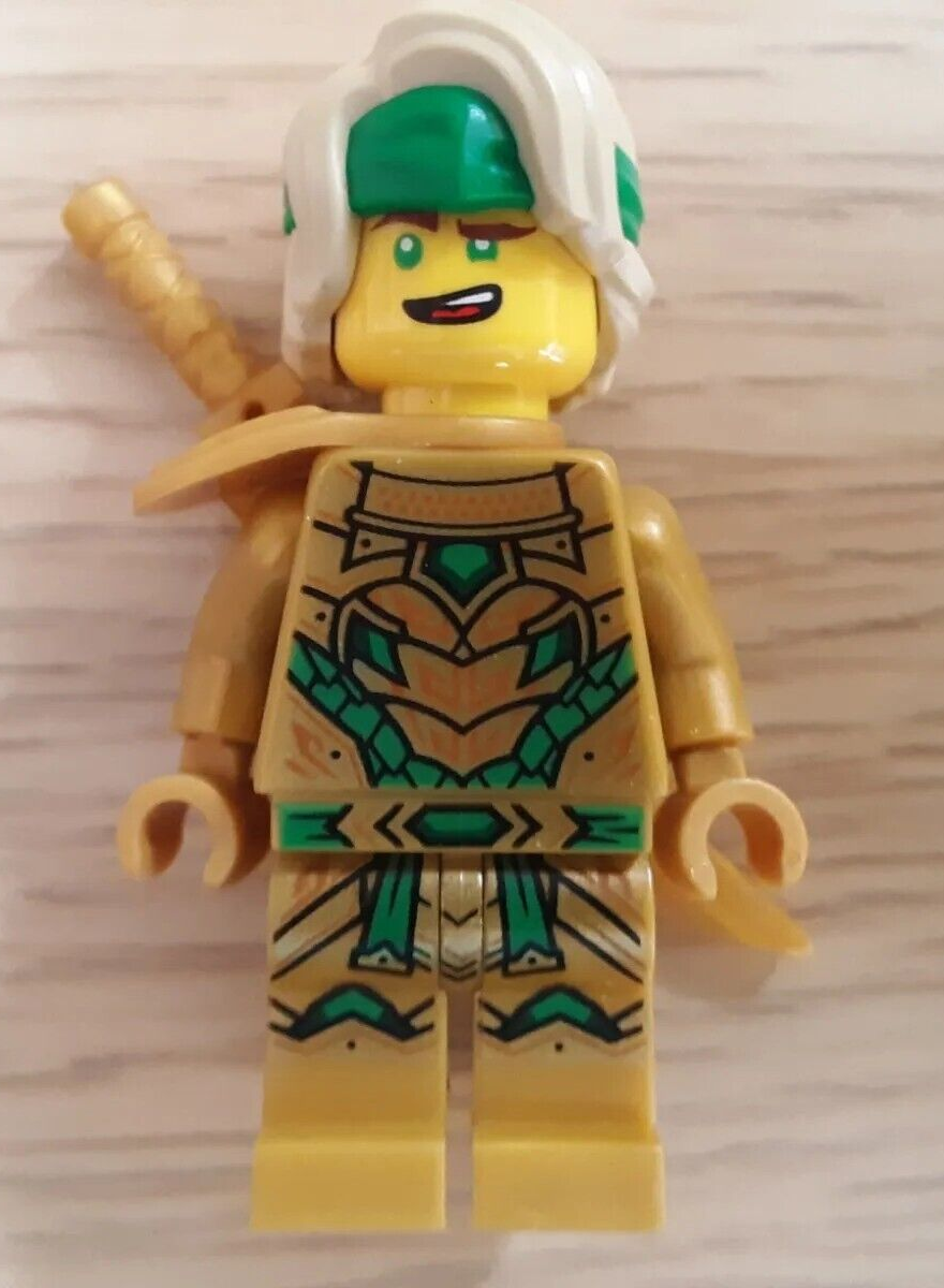 Lego 71774 Ninjago Golden oni Lloyd Minifigure without mask Lego 71774 Ninjago Golden oni Lloyd Minifigure without mask