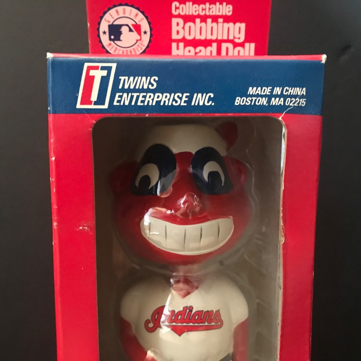 Cleveland Indians VINTAGE 1996 Chief Wahoo Bobblehead-NIB | eBay Cleveland Indians VINTAGE 1996 Chief Wahoo Bobblehead-NIB | eBay