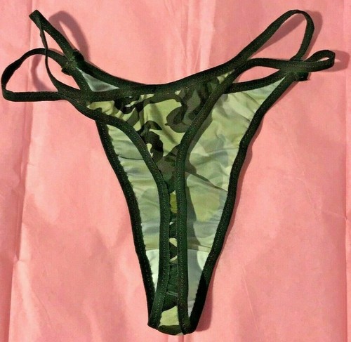 Women's Army Style Camouflage Thong Panties Camo Under (2) - 第 3/3 張圖片
