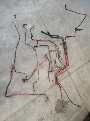 #ad International IH 454 Gas Tractor Misc. Hydraulic Oil Lines $125.00