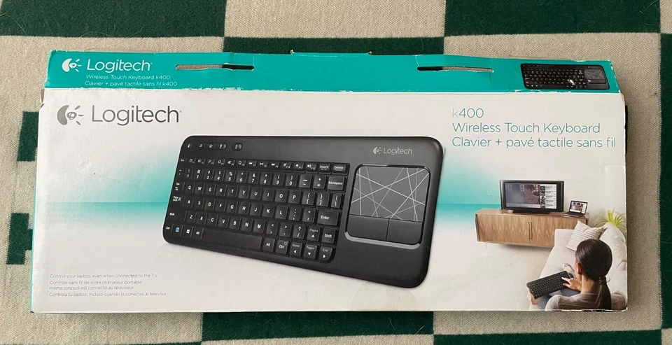 Logitech K400 Plus Wireless Touch Keyboard with Touchpad for PC connected TVs - Image 4 of 4