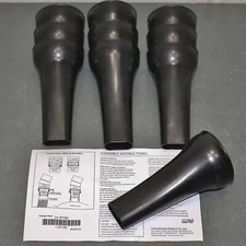 (10) Loc-Line Vacuum Hose Segments 89325AS, 2-1/2" Tapered Oval Nozzle