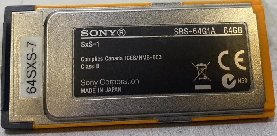Sony SxS-1 64gb Memory card. SBS-64G1A. - Image 2 of 4