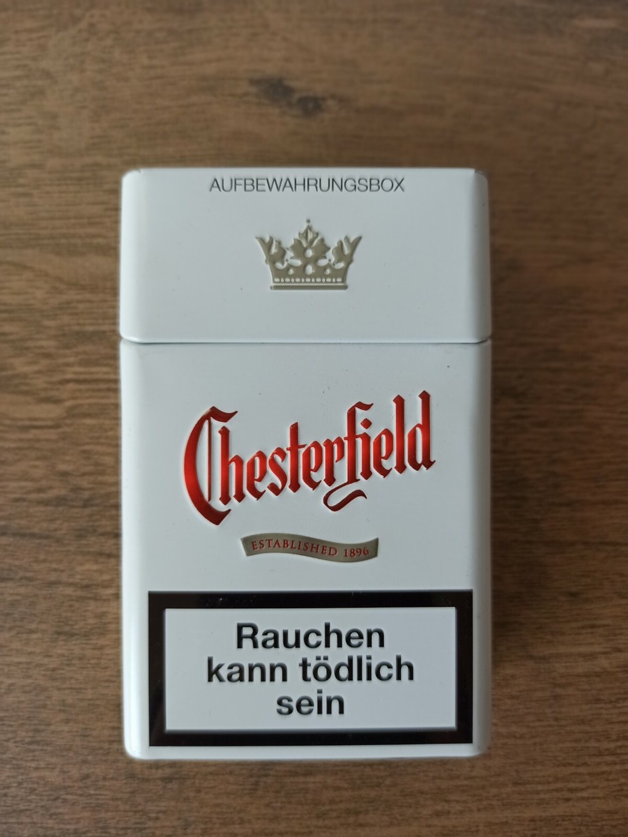 tobacco chesterfield CHESTERFIELD cigarettes pack packet box metal aluminium***BRANDNEW***