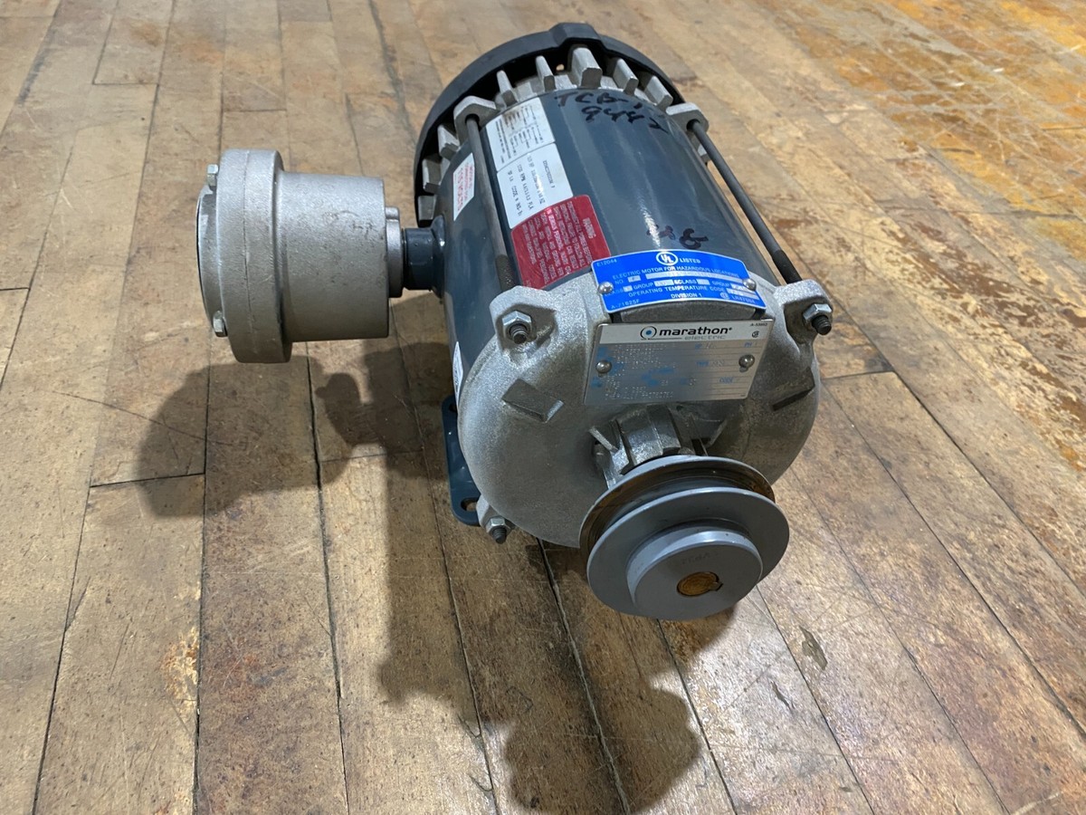 マツケン53 NEW MARATHON Y535 MOTOR 3PH 1HP 3505RPM FR: 56C, V
