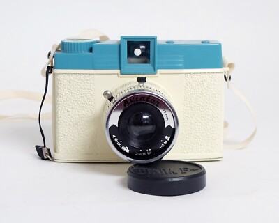 Diana F+ Blue White 120 Film Camera Lomography | eBay