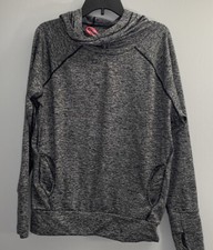 Sweaty Betty Women's Activewear Hoodie Gray Space Dye Poly Elastane M Medium