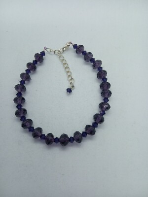 LILA KRISTALL ARMBAND