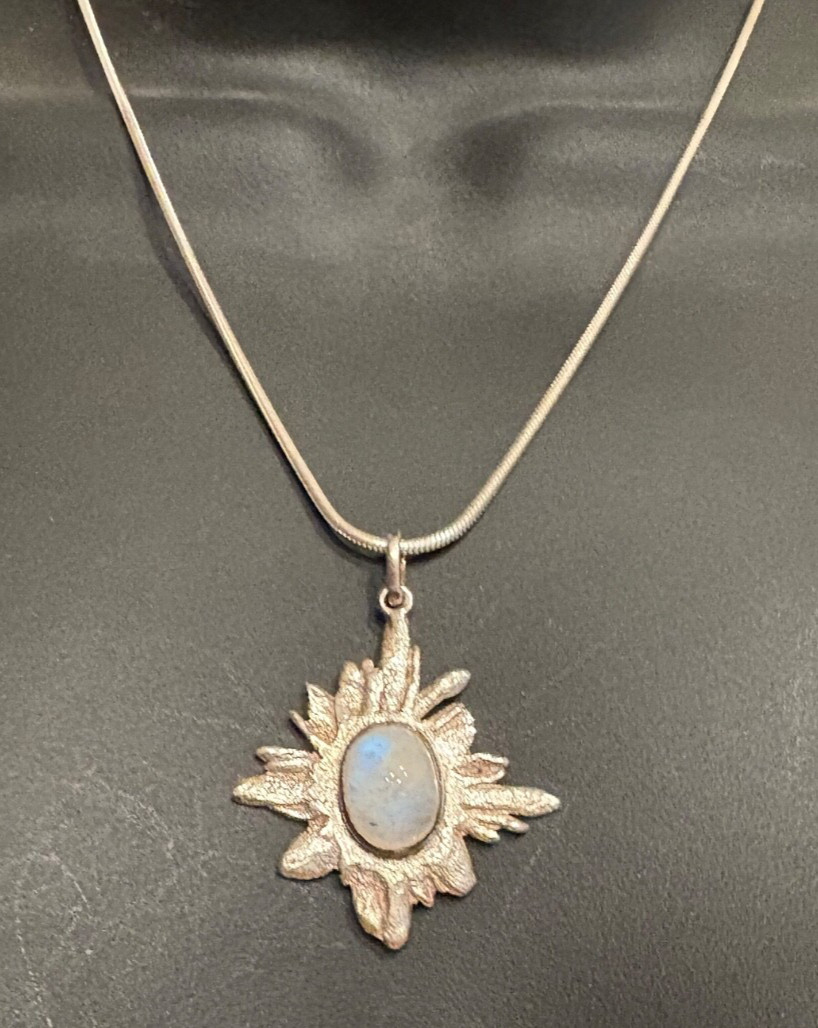 ARTISAN CELESTIAL SILVER STAR MOONSTONE PENDANT A… - image 3