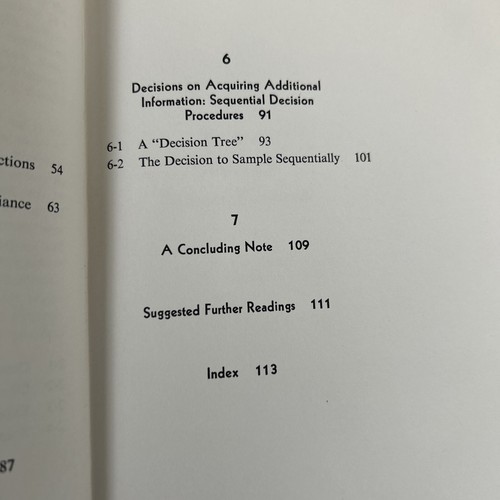 An Introduction To Bayesian Statistical Decision Process, Bruce Morgan, 1968 - Picture 8 of 8