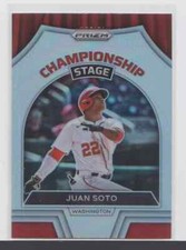 JUAN SOTO: MLB - 2022 - PRIZM SILVER CHAMPIONSHIP STAGE PANINI - CARD No. # CS-7