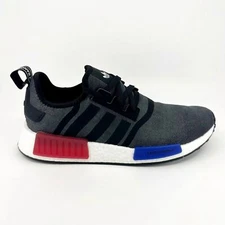 Adidas Originals NMD R1 Core Black Blue Red Mens Running Sneakers HQ4452