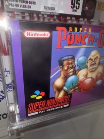 Vintage 1995 Super Punch Out SNES Video Game PAL -UK Version Graded VGA 95 🔥