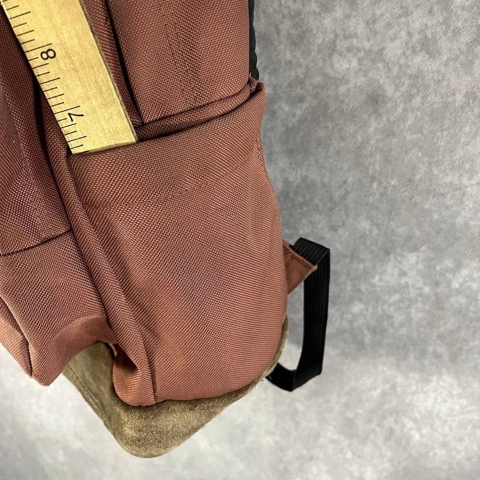 Bella Swan Twilight JanSport Backpack Copper Brown & Black Leather *See Descrip* - Image 4 of 4