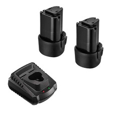 ACDelco AB1207LA-P2C Li-ion Interchangeable 2 Battery Pack Quick Charger Bundle