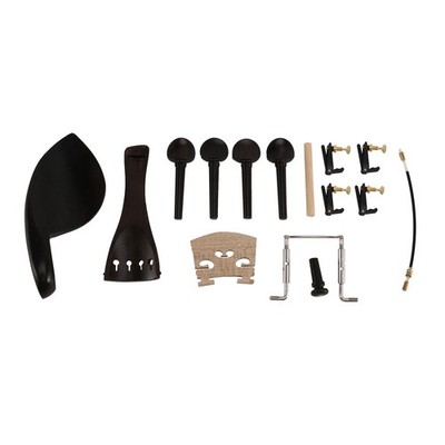 4/4 Ebenholz Teile Saitenhalter Heringe Kinnstütze Steg Set E7O72711