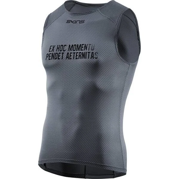 SKINS Mens Grey Sleeveless Cycling Undershirt Baselayer Top Size XS BNWT C2633