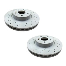 Mercedes-Benz Brake Discs Pair Vented Front For C-Class W204 E-Class C207 W212