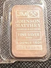 Johnson Matthey 1 oz Troy Fine Silver 999 Bullion Bar with Serial Number #1036