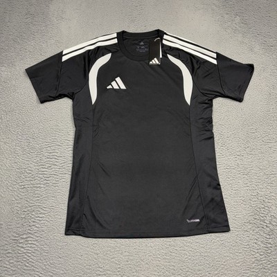 Adidas Tiro 26 Jersey Shirt Men Medium Black White Short Sleeve Climacool KB1348