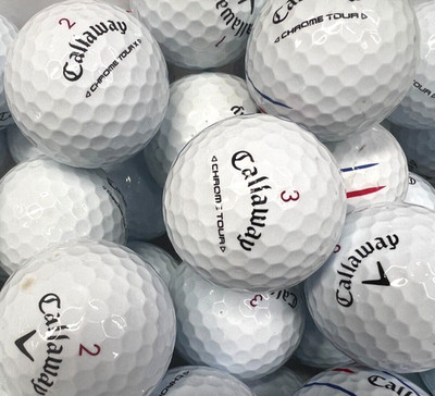 4 Dozen Premium AAA White Callaway Chrome Tour/ Chrome Tour X Used Golf Balls