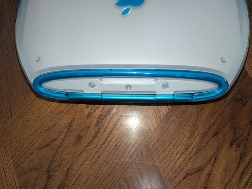 Working Vintage Apple M2453 iBook Clamshell RAM Mac Blue Teal - Photo 7/20