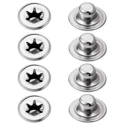 1/4'' Push on Pushnut Caps, 8 Pcs 1/4'' Axle Cap Nut Spring Steel Truck Nuts Pu...