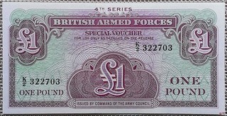 1 Pound Banknote Geldschein Großbritannien ND (1962) UNC =