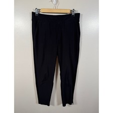 Athleta Brooklyn Ankle Pants 6 Petite Black Stretch Travel Work Minimal Active