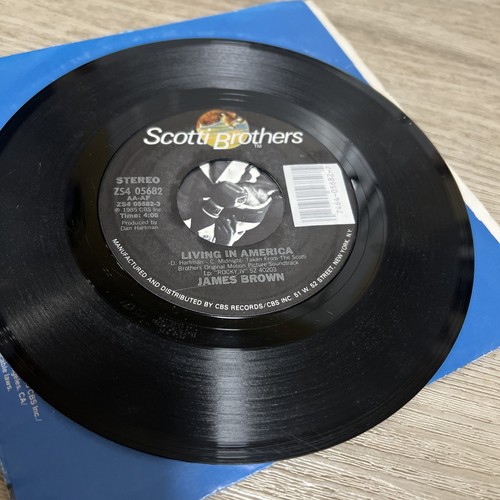 James Brown Living In America & Farewell Single 45 RPM Record ROCKY IV Movie Vtg - Picture 6 of 6
