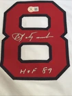 Carl Yastrzemski Boston Signed White Baseball Jersey XL Genuine Nike Beckett BAS