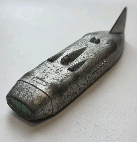 VINTAGE DINKY TOYS 23S Thunderbolt Land Speed Record Car Silver + Green Edition