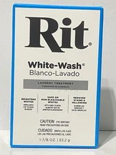 Rit White Wash 1-7/8 Ounce Fabric Dye Remover Stain Remover Safe for Fabrics