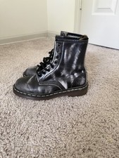 Dr. Martens 1460 Made in England Black Distressed Leather Boots UK 5 US 7