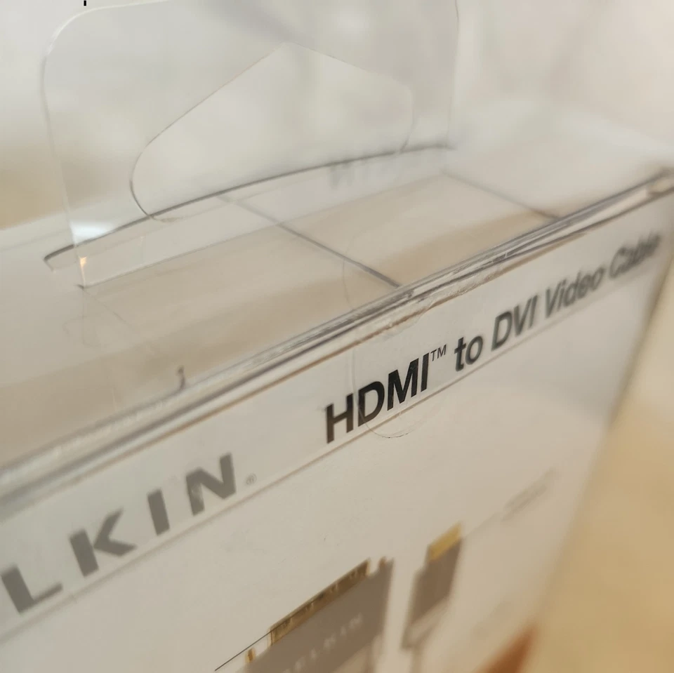 Belkin HDMI to DVI 6ft Video Cable with 24K Gold Connectors - New Sealed in Box - Image 3 of 3