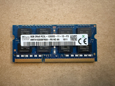 HYNIX 8GB 2RX8 PC3L-12800S-11-13-F3-HMT41GS6BFR8A-PB N0 A-LAPTOP MEMORY