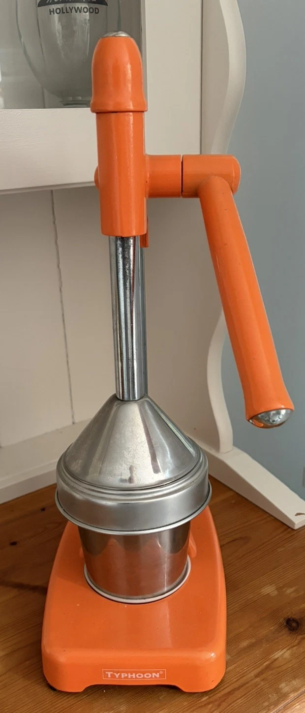 Typhoon Stainless Steel Hand Citrus Press Manual Fruit Juicer Bar - Orange