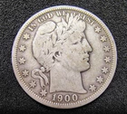 1900-O Barber Silver Half Dollar 50C -New Orleans Mint - 90% Silver - VG-F Cond.