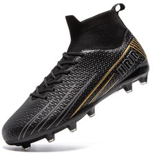 Men's Soccer Cleats Football Cleats for Unisex-Adult High-Top Spikes Shoes fo...