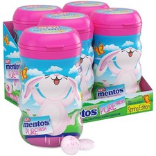 Chewing Gum Sugar-Free Bubble Fresh Flavor 50 Piece Bottle Bulk Pack of 4