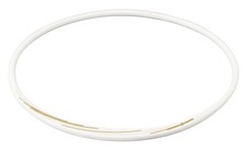 phiten Less RAKUWA S Slash Line Lame Type White/Gold 43cm