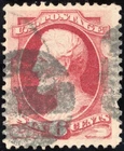 US Scott 148 Used 6c carmine Abraham Lincoln, w/o Grill Lot A353 bhmstamps
