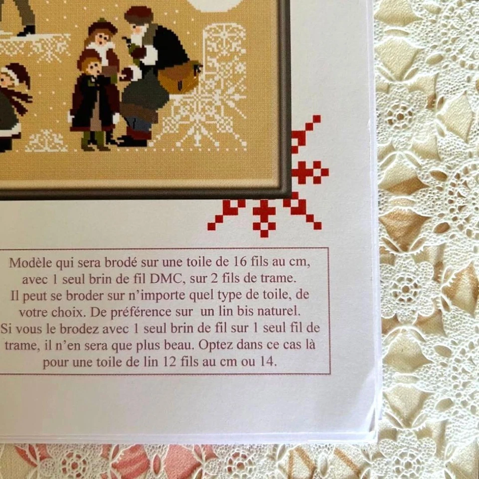 C’etait en Decembre A Mon Ami Pierre Christmas Chart  AMAP Cross Stitch From JP - Image 2 of 4