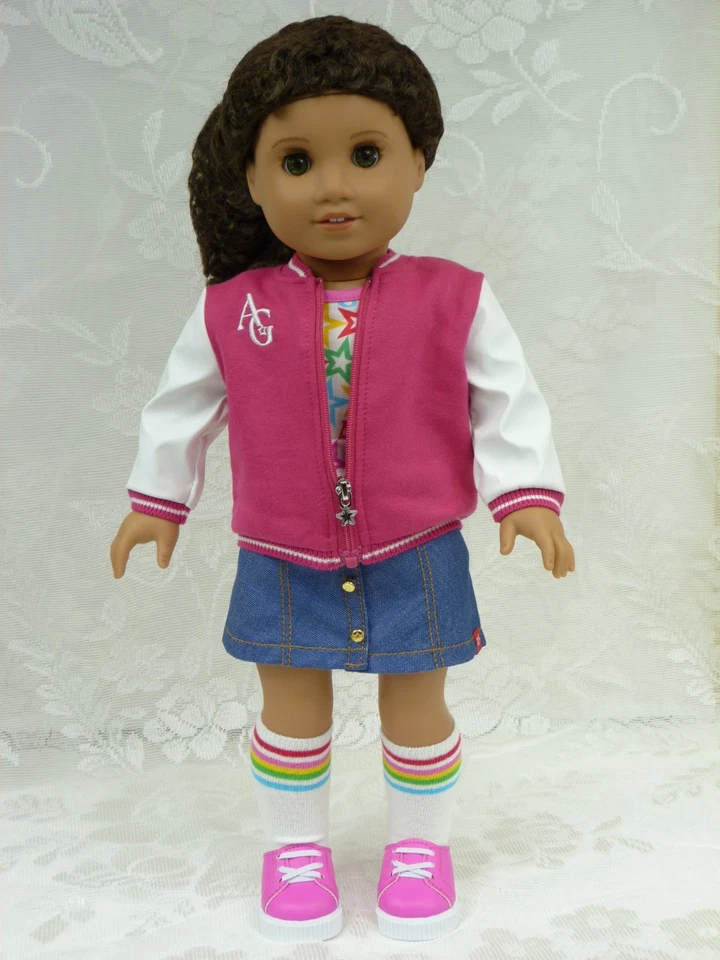 New Star Squad Outfit Truly Me American Girl Doll Skirt Shoe Jacket Meet Clothes - Image 2 of 4