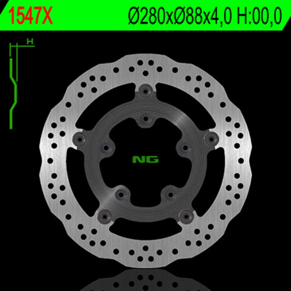Free Shipping Ng Brakes Wavy Floating Brake Disc For Motorcycle Parts