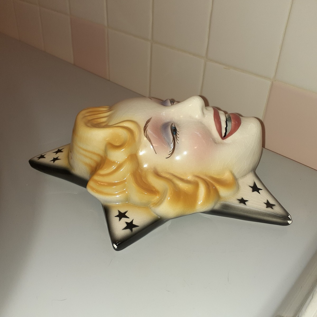 【超レア】マリリンモンロー ♪ フェイスキャニスター☆clay art 陶磁器製 1983 Estate of Marilyn Monroe Roger Richman Production 1987 Clay