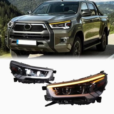 2X LED Scheinwerfer Upgrade für Toyota Hilux 2020-2023 Vigo Revo DRL Projektor